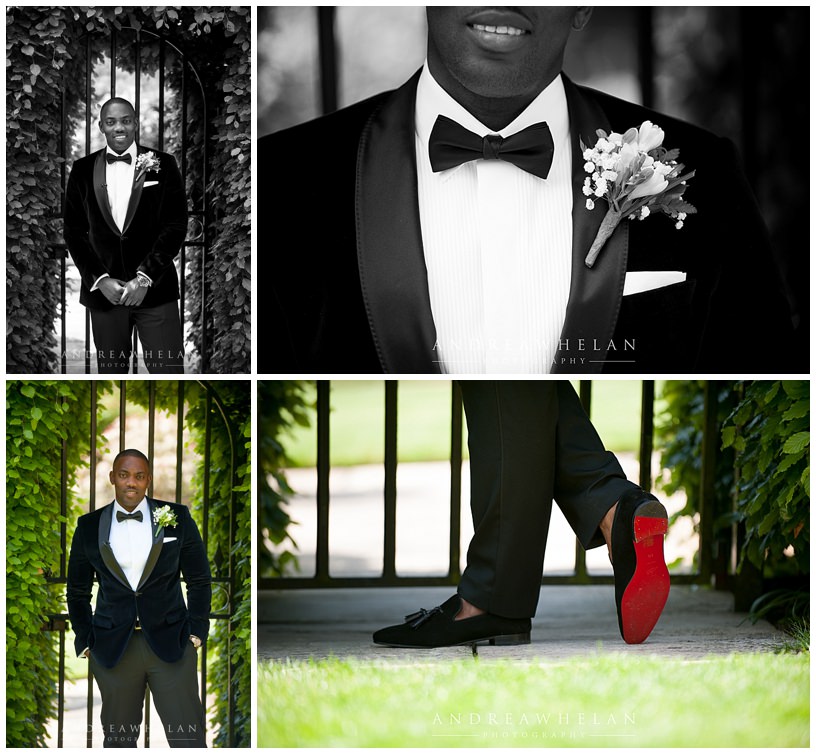 groom portraits louboutin shoes