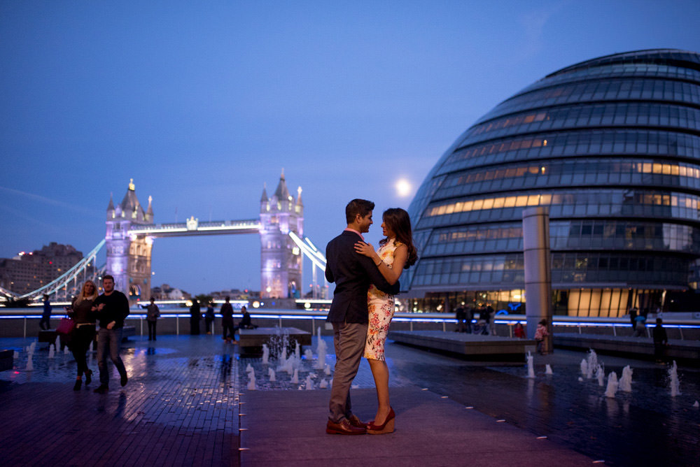 Tower Bridge London Couple Shoot