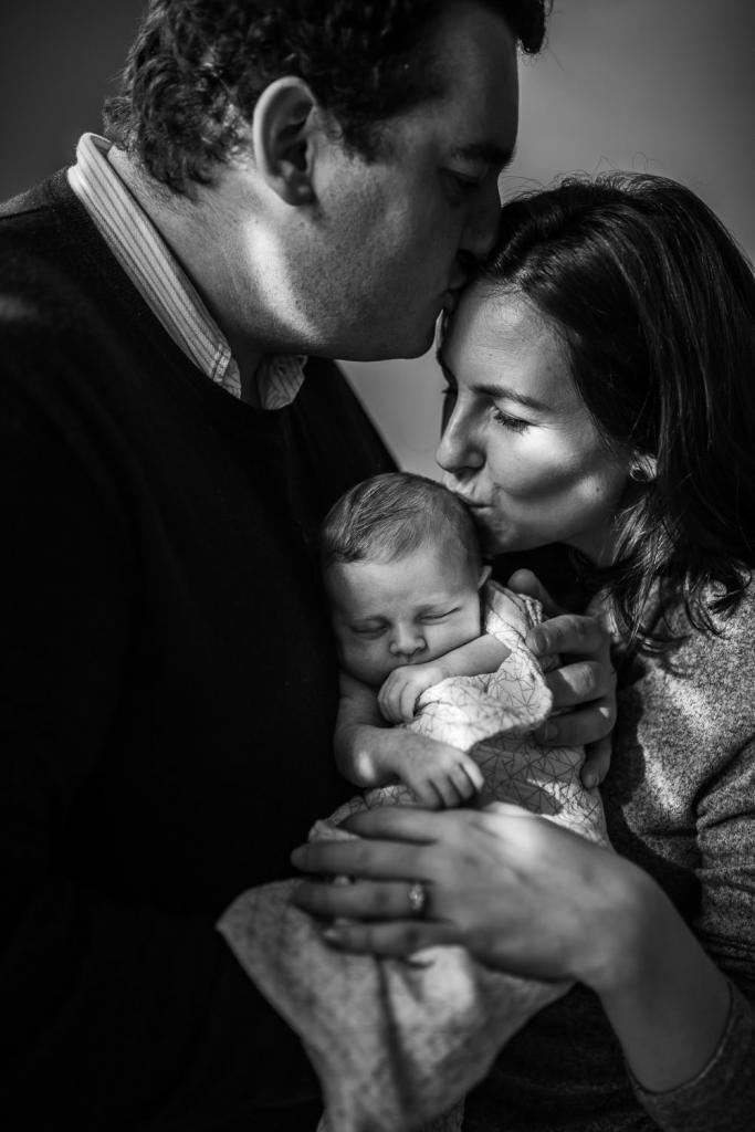 black and white baby photography 
